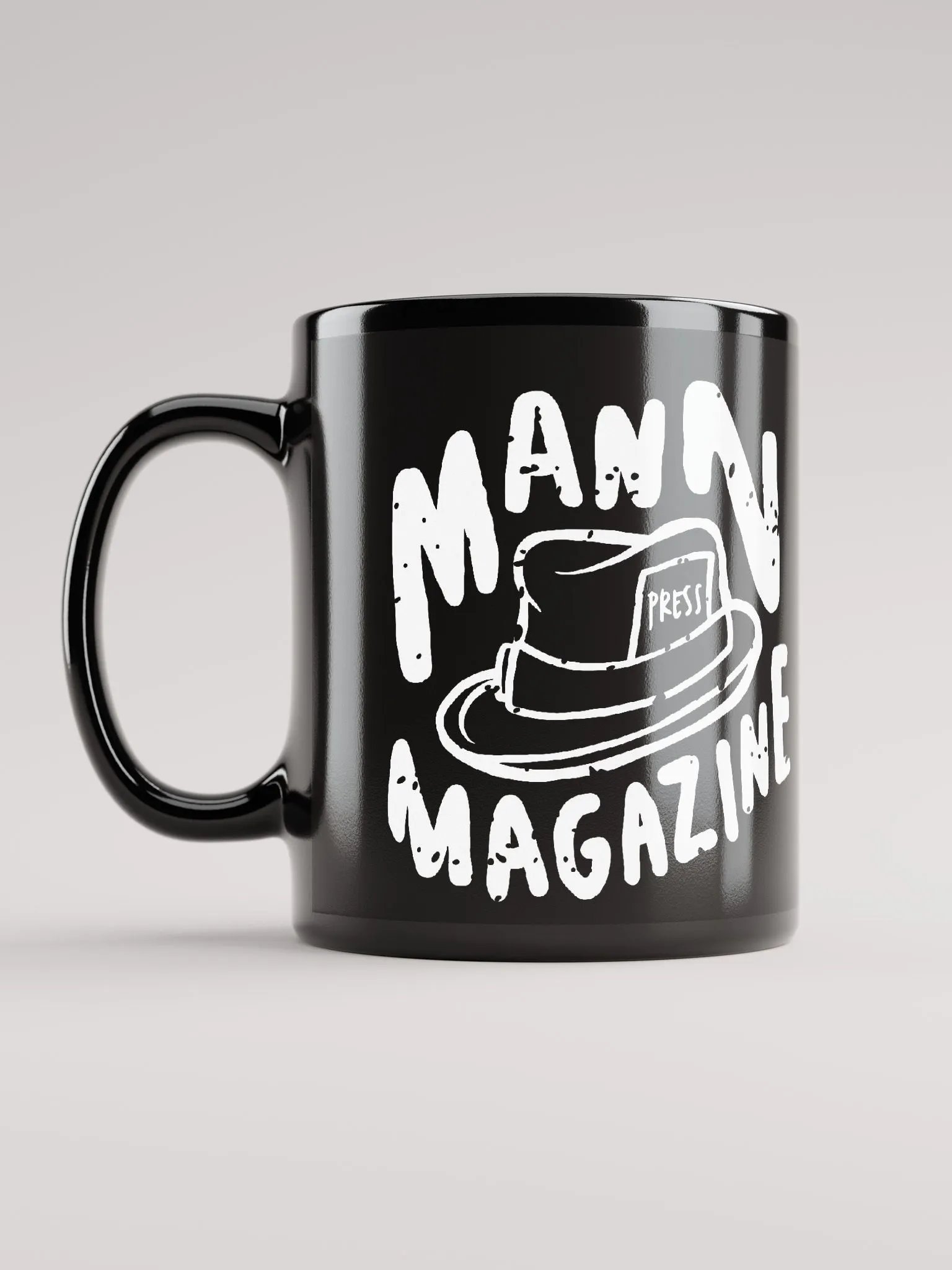 MANN Magazine Press Hat Black Coffee Mug product image (6)