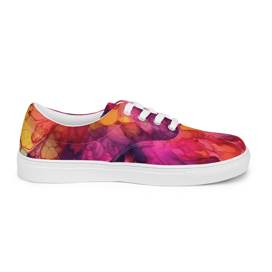 Red Jazz Lace Up Canvas Shoes product image (4)