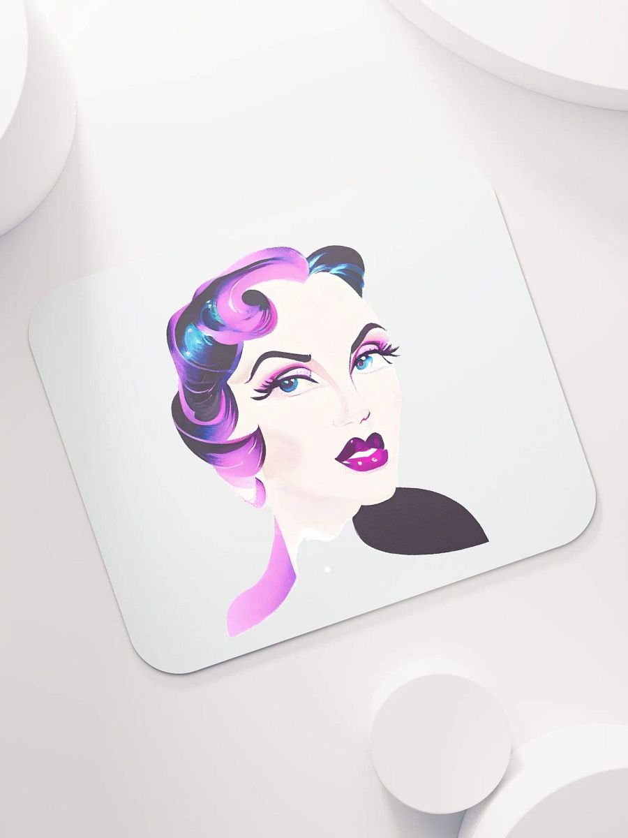 Striking Retro Lady Mouse Mat product image (7)