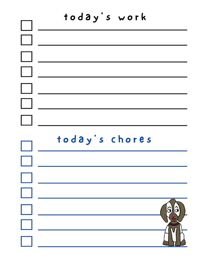 🐶🤍 White and Tan Puppy Dry Erase To-Do List – The Cutest Way to Stay on Track! 🤍🐶 product image (2)