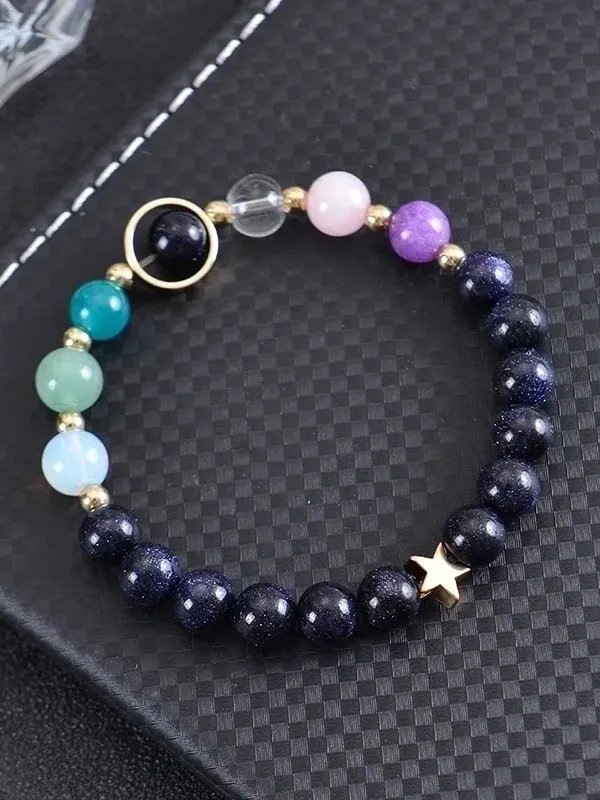 Natural Stone Constellation Bracelet – Adjustable, Handcrafted, & Full of Cosmic Energy product image (1)