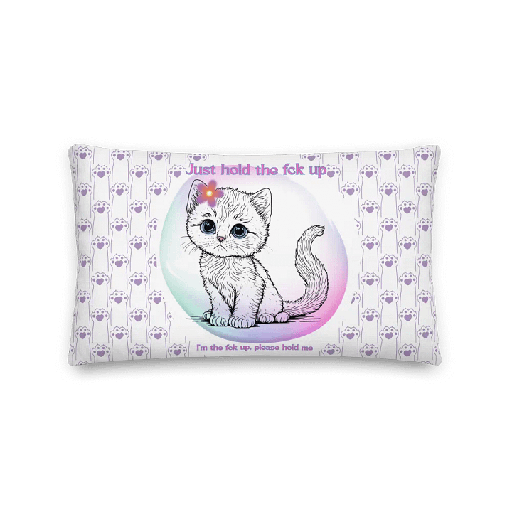 KC, Hold the Fck Up (kitty), Pillow product image (2)