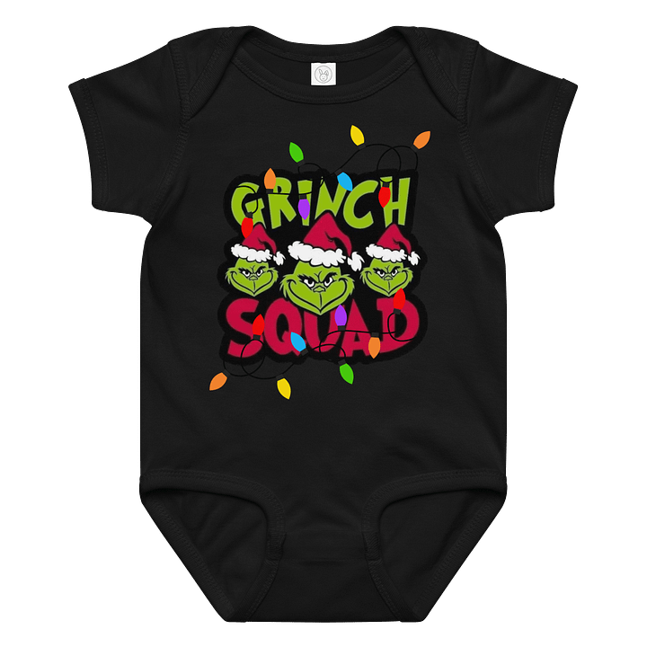Grinch Squad Baby Jersey Bodysuit product image (1)