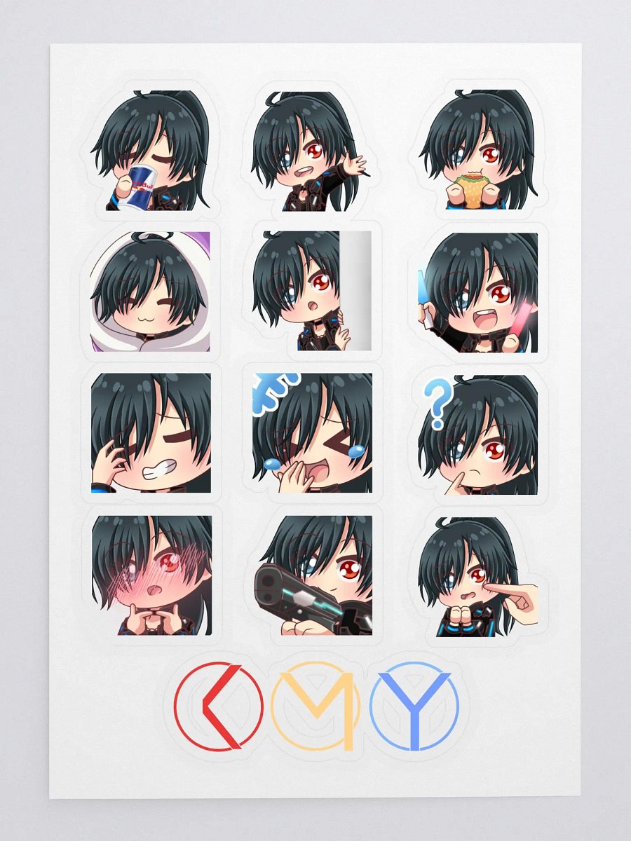 12 Yui Stickers + 1 KMY Sticker (Sheet) product image (3)