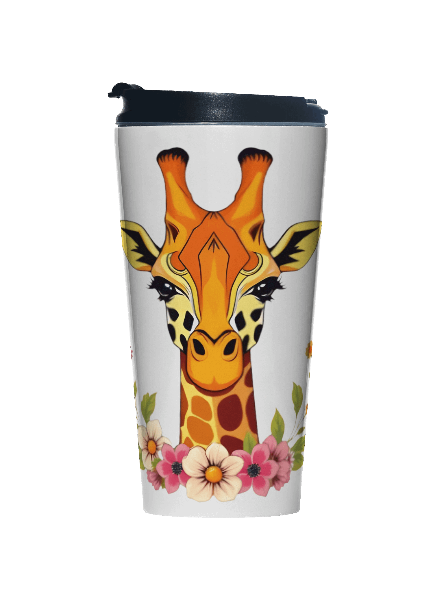 Floral Giraffe Travel Mug product image (1)