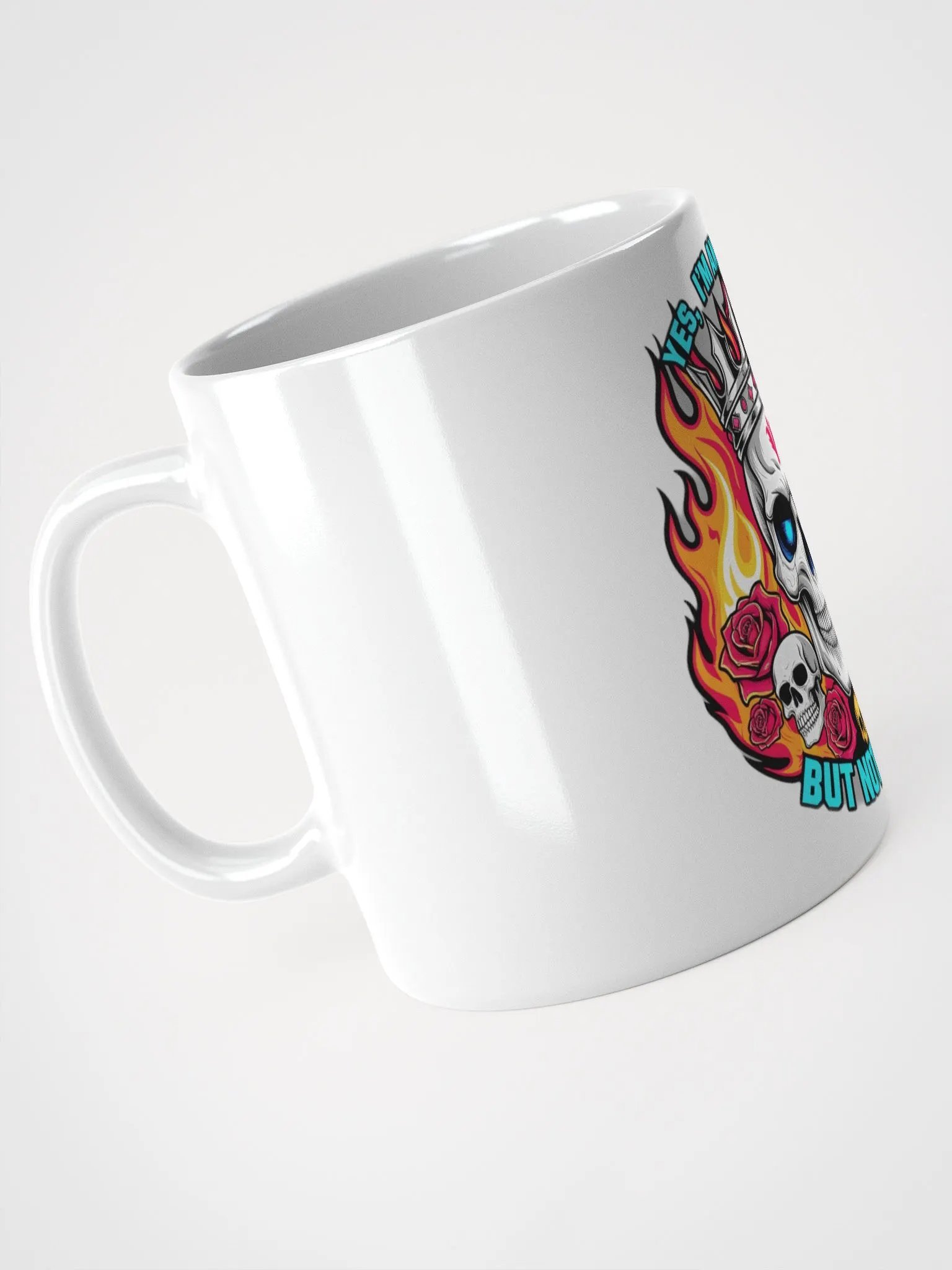 Flaming Skull Crown Mug product image (3)