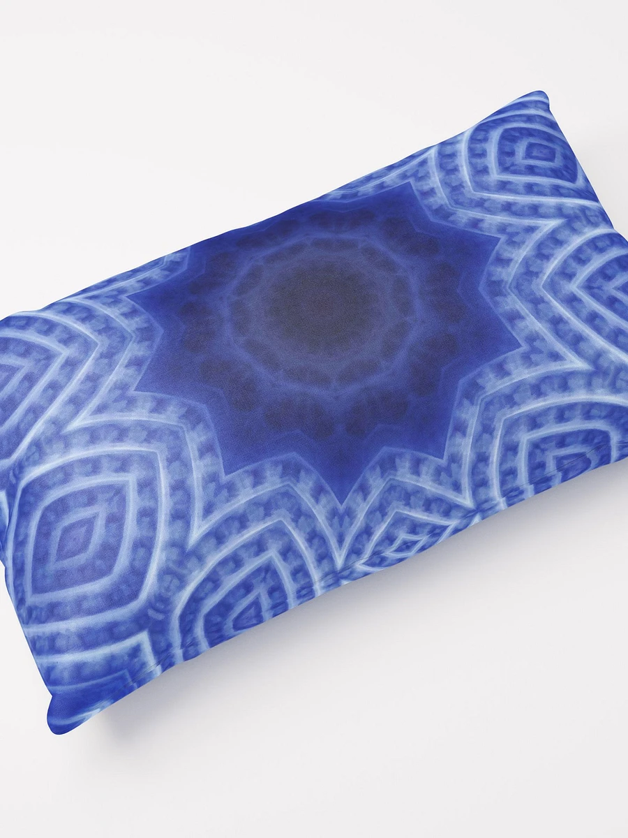 Blue and White Striped Kaleidoscope Throw Pillow product image (10)