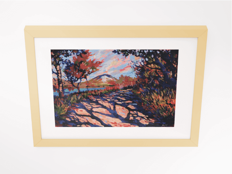 250809 Mount Errigal Poster Print. Framed product image (12)