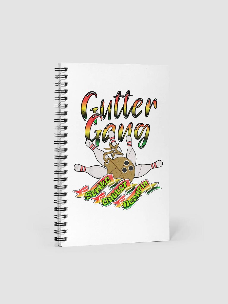 Gutter Gang Bowling Spiral Notebook product image (2)