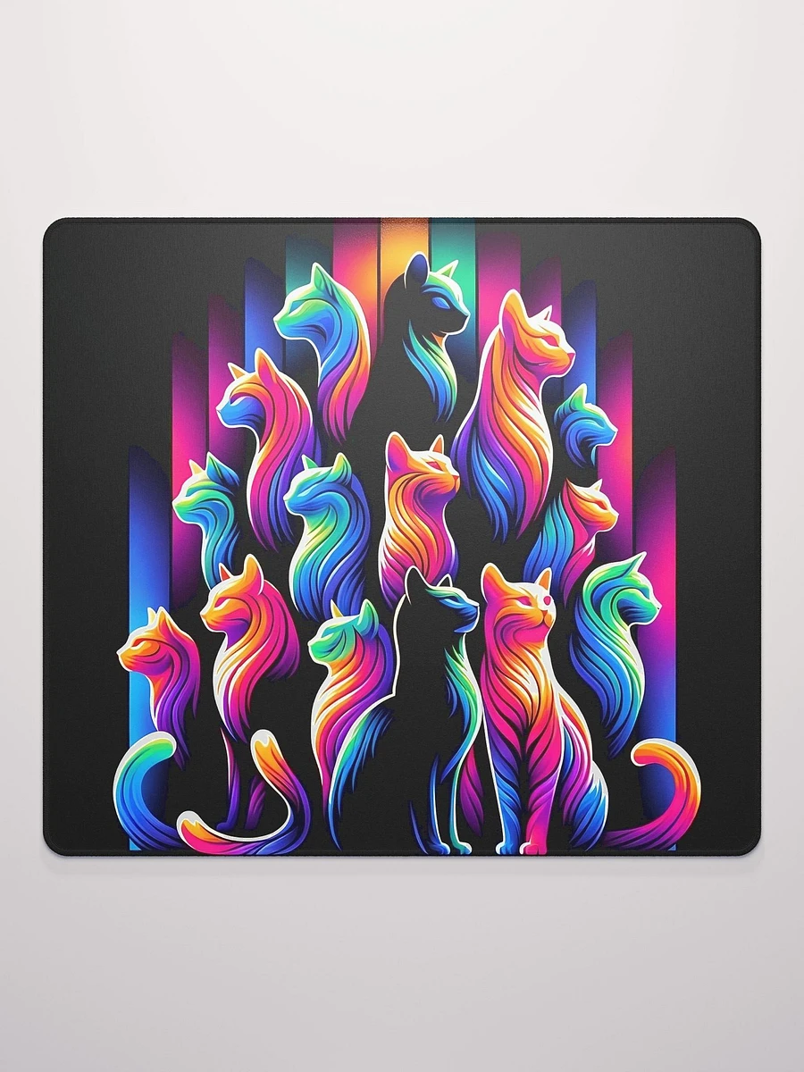 Gaming Mouse Pad: Colourful Cat Pyramid product image (2)