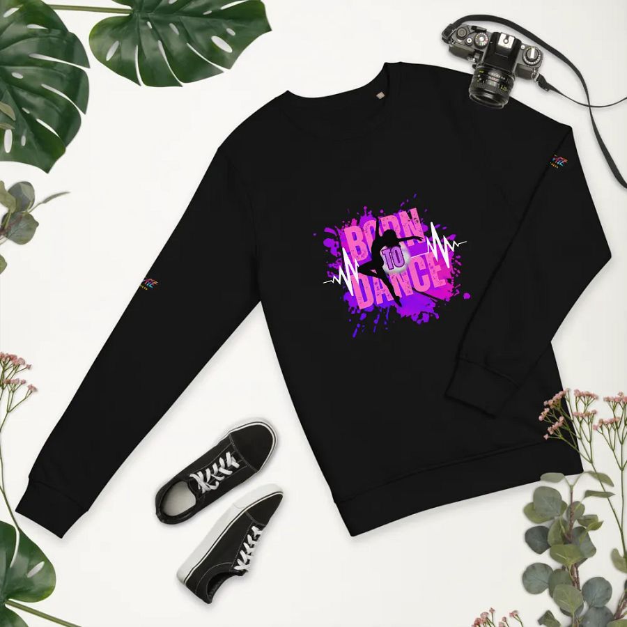 BORN TO DANCE Her Silhouette Unisex Organic Sweatshirt product image (10)