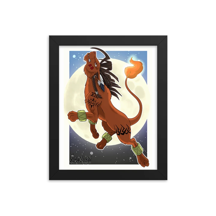 Red XIII Howling Moon Framed Print product image (1)