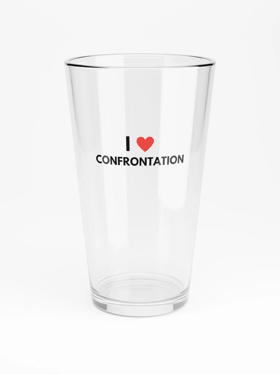 I <3 Confrontation pint glass product image (3)