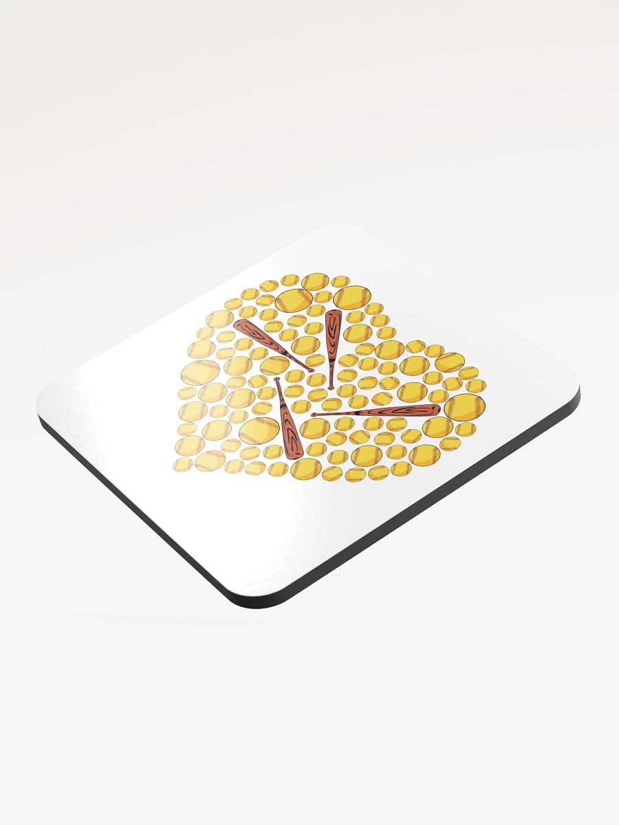 Pure Heart Softball Home Run Cork Coaster product image (4)