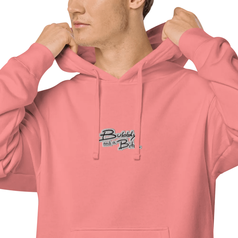 Bubbly and a B*tch embroidered pigment-dyed hoodie (bubble design) product image (6)