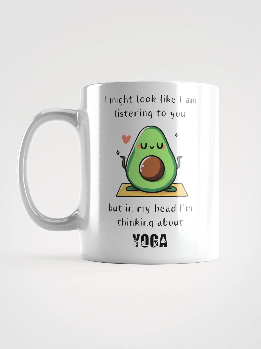 "Namaste Avocado" White Coffee Mug - Available in 11oz, 15oz, and 20 oz product image (6)