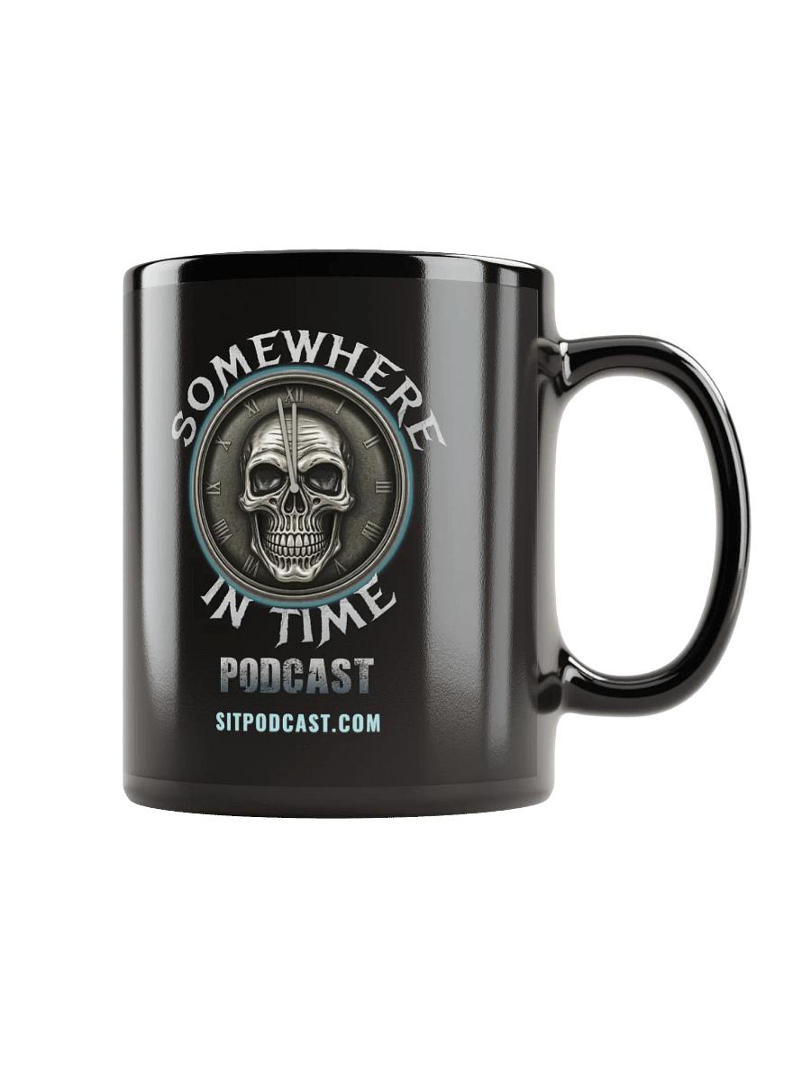 Somewhere in Time Podcast Black Glossy Coffee Mug product image (1)