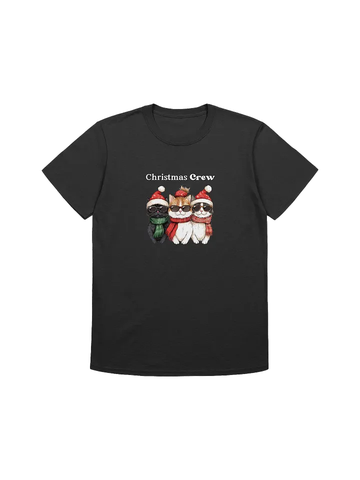 Santa Cats Christmas Crew Unisex T-Shirt product image (1)