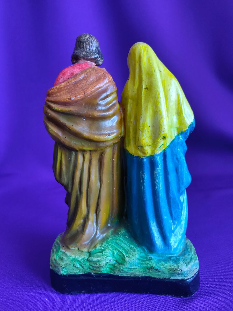 Magnífica Sagrada Família, assinada, vintage, decoração, Natal, presente extraordinário colecionadores, amantes presépios, peças antigas product image (8)