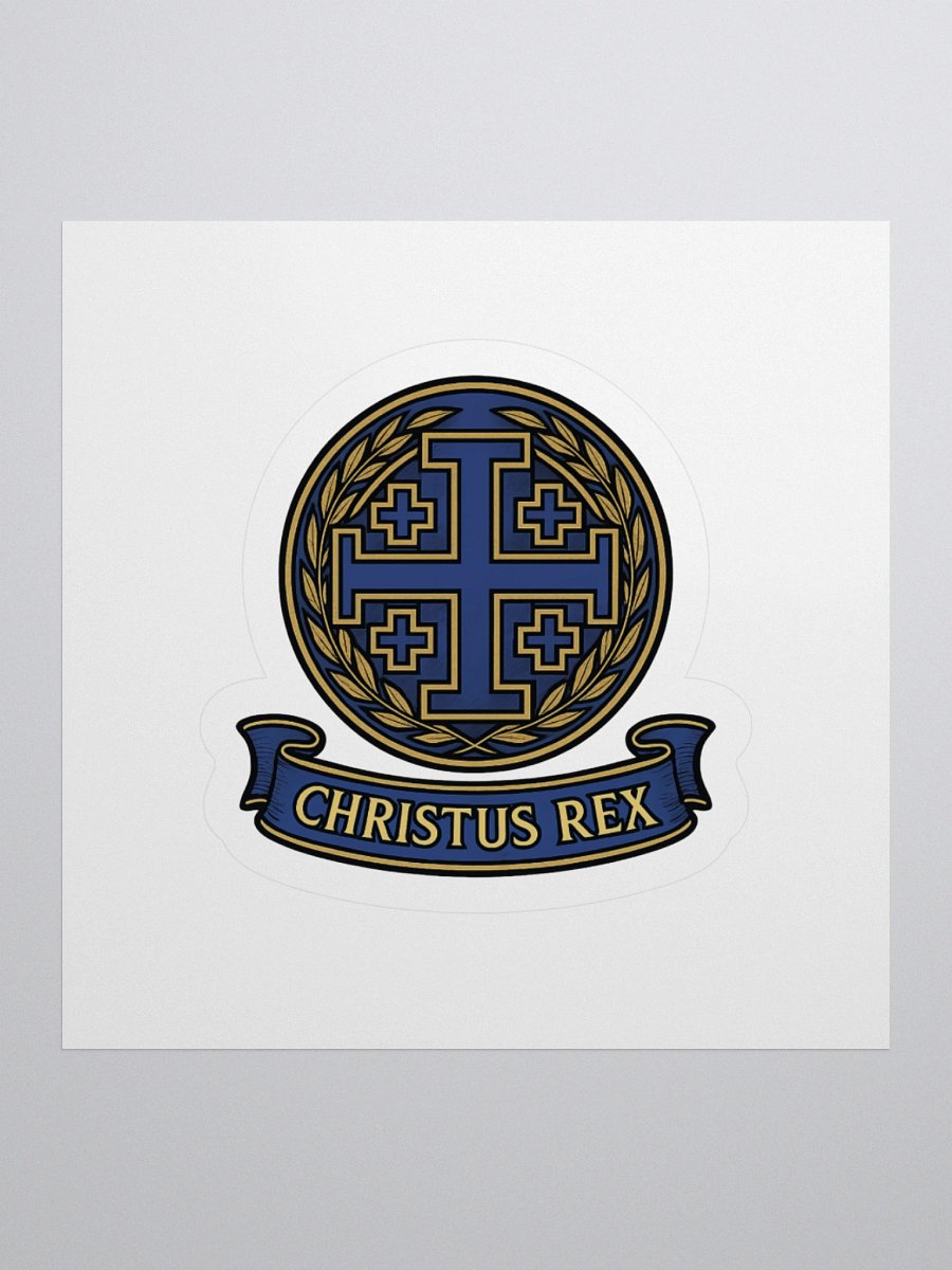Christus Rex Sticker blue product image (1)
