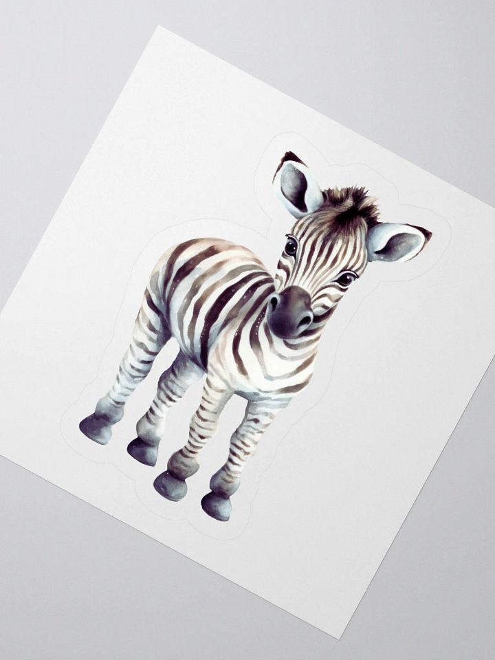 Whimsical Zebra Kiss Cut Stickers product image (6)