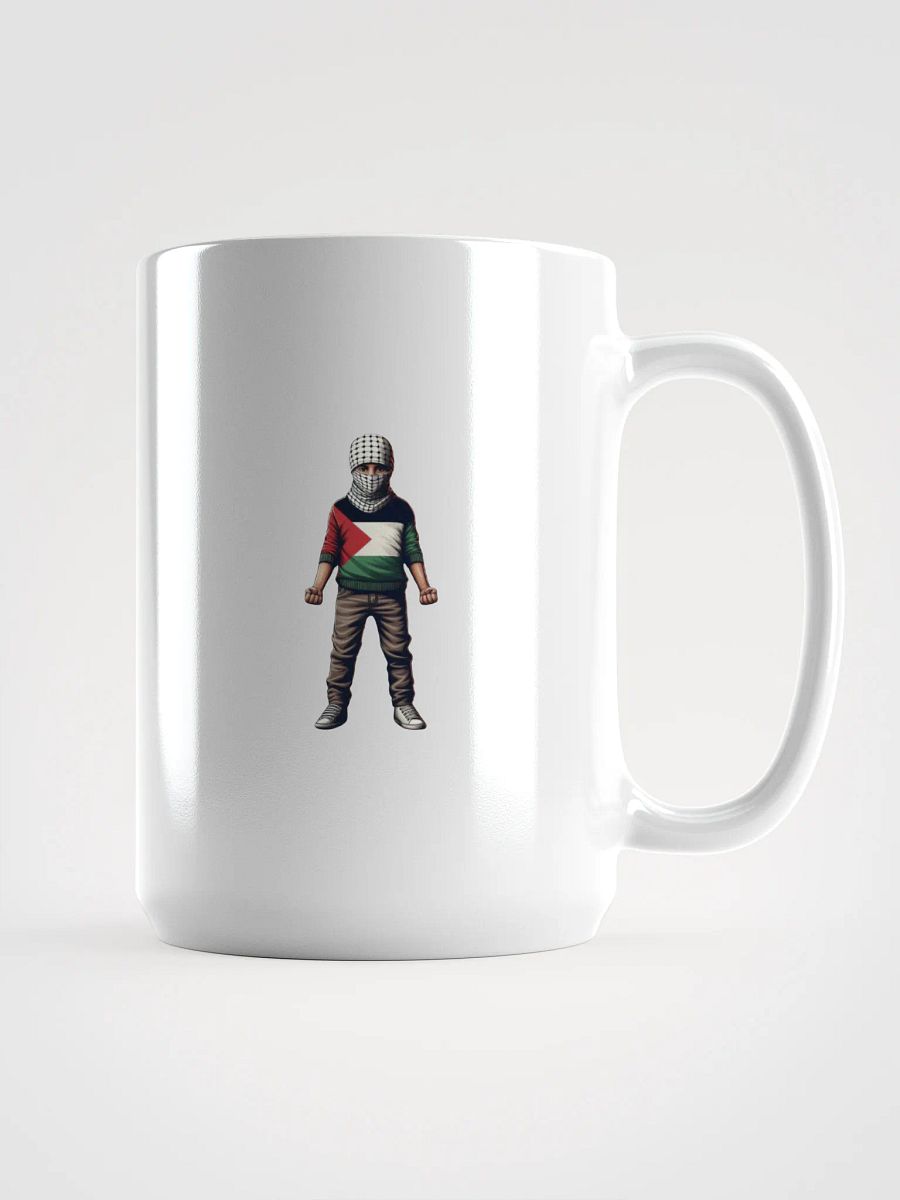 White Glossy Mug | AI Design FREE PALESTINA product image (1)