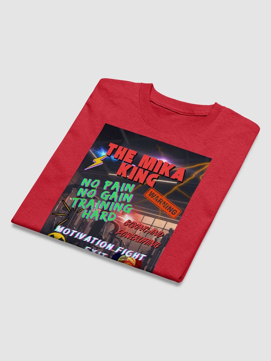 Camiseta de peso pesado de Gildan y The Mika King No Pain No Gaing Training Hard Edition 1. product image (4)