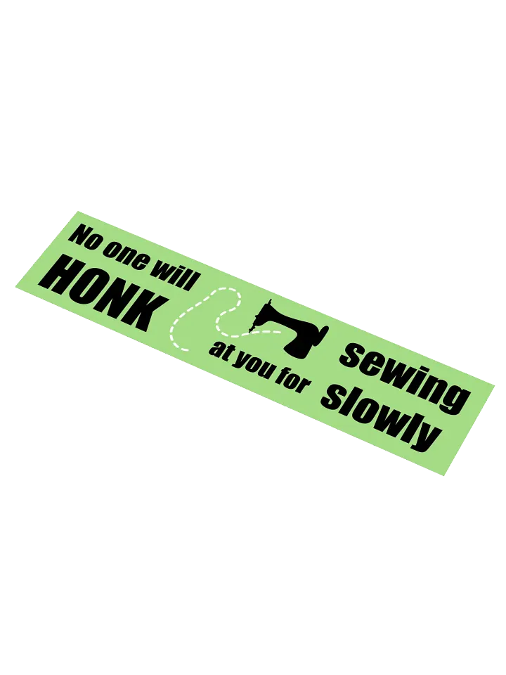No One Will Honk Bumper Sticker product image (1)