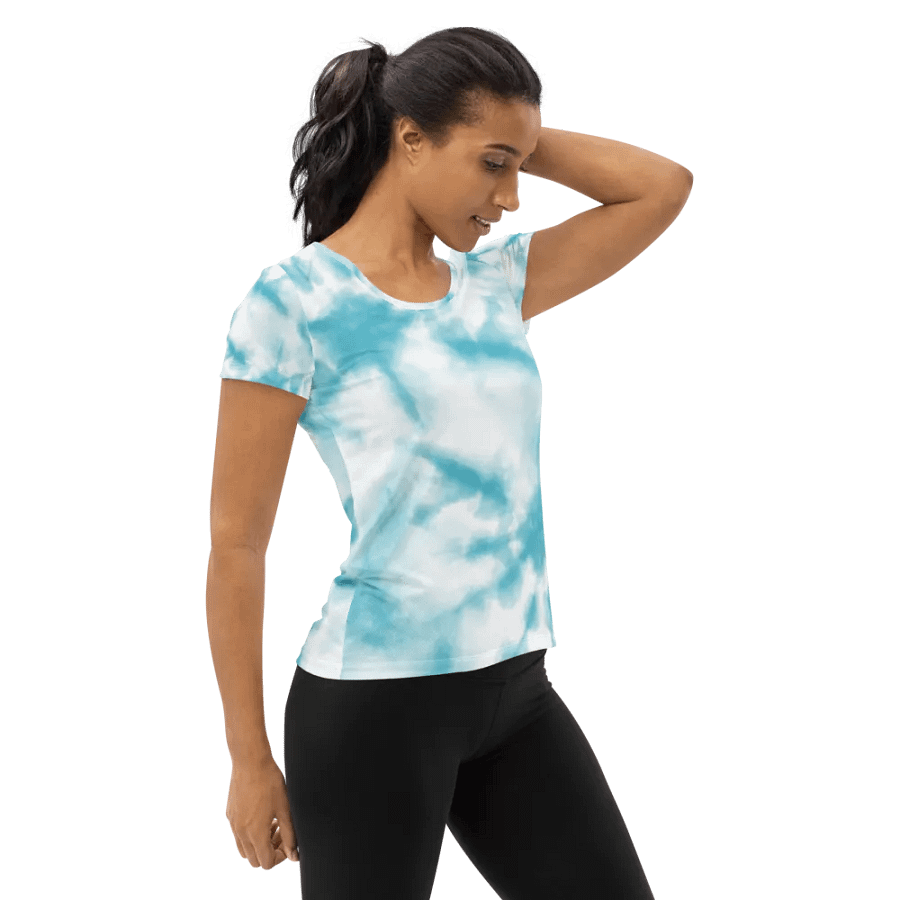 Aqua Dream All-Over Women's Athletic Tee product image (4)