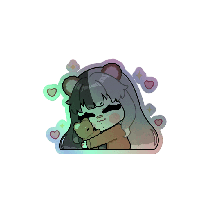 Bear Hug Holographic Sticker product image (1)
