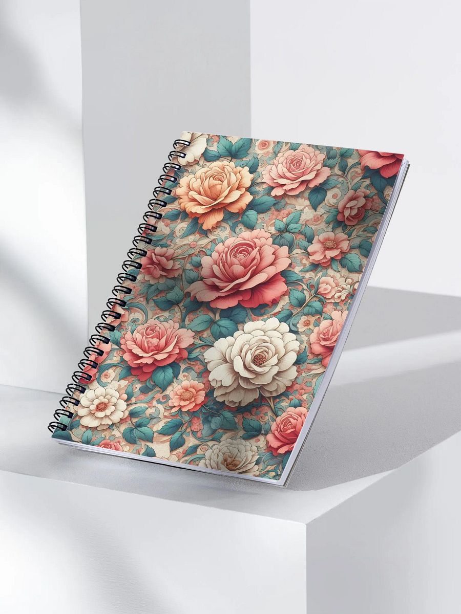 Royal Floral Spiral Notebook product image (3)