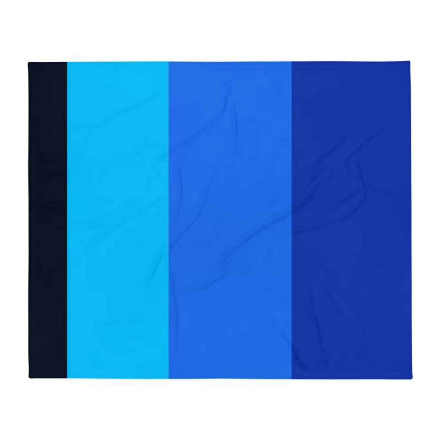 Blue Block Blanket - version 2 product image (1)
