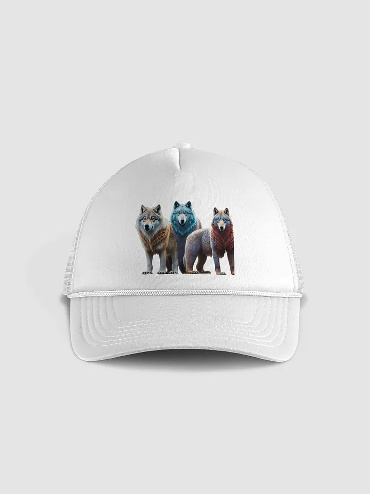 Strength & Unity Trucker Hat: Wolf & Bear Design for Loyalty & Teamwork product image (33)