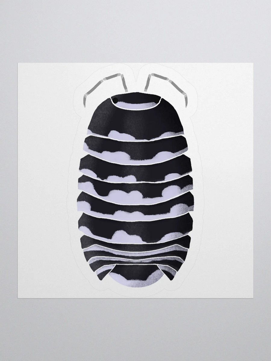 Zebra Isopod Sticker product image (1)