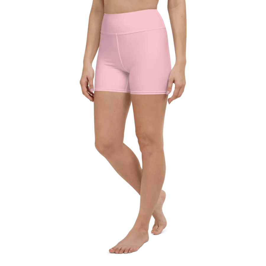 Plain Color Pink Yoga Shorts product image (4)