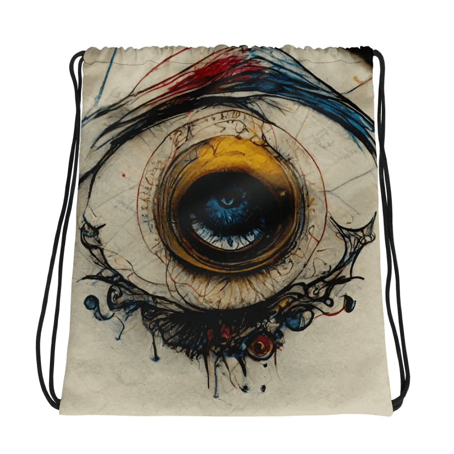 Ethereal Vision All-Over Drawstring Bag product image (1)