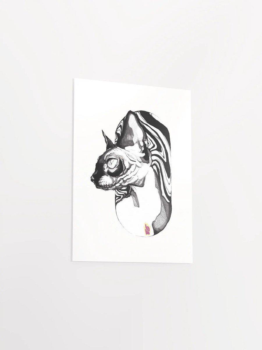 (Canvas) SUMINAGASHI BLACK CAT product image (3)