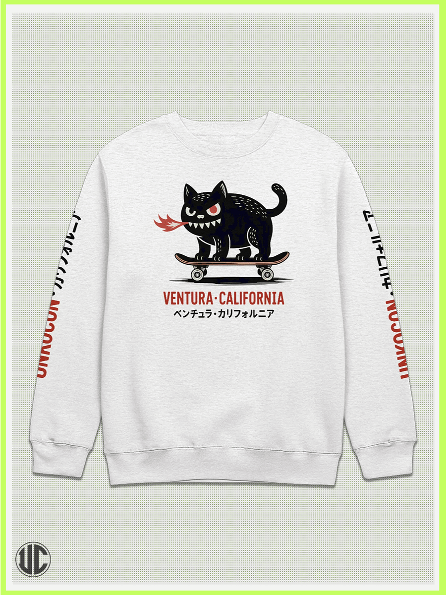 UnkoCon – Ventura CA Skater Crew Neck Sweatshirt product image (1)