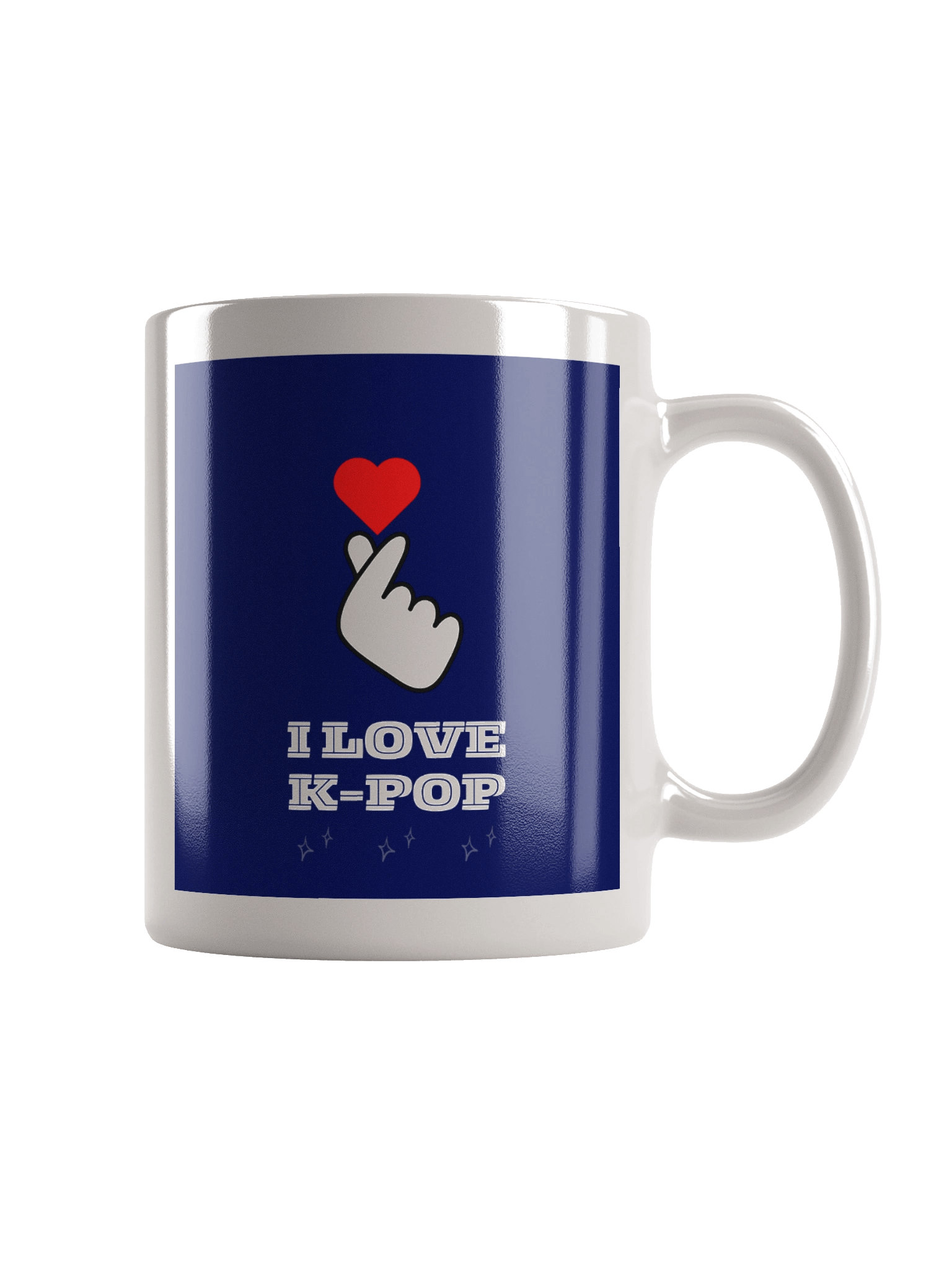 K-POP South Korean finger heart symbol mug product image (2)