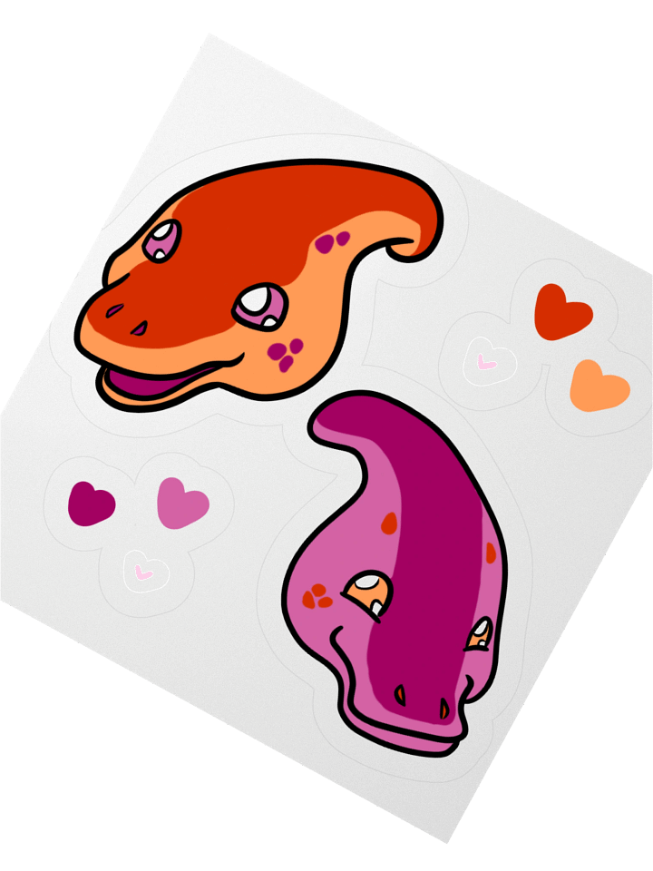 Pride Dinos - Lesbian Parasaurolophus product image (6)