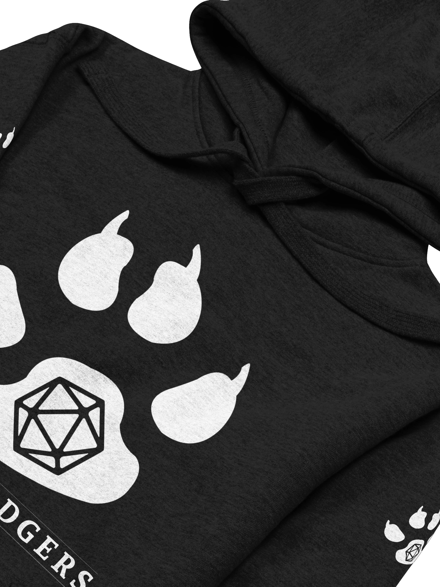 Paw Print Polyhedral Unisex Hoodie product image (3)