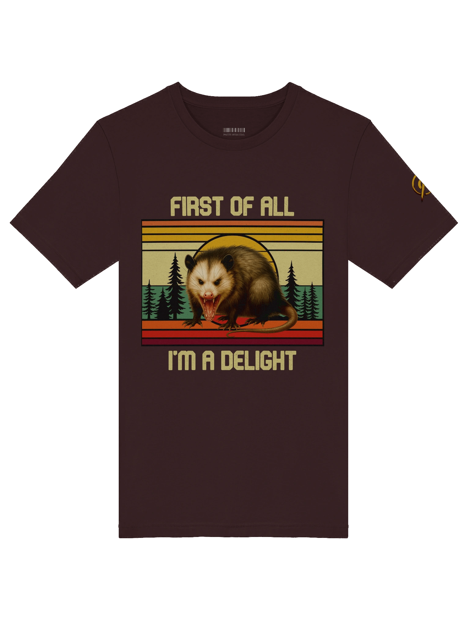 PASP Possum “I’m A Delight” Tee – Retro Fall Edition product image (4)