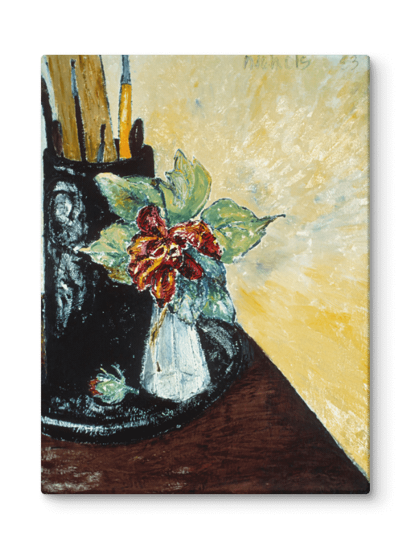 San Diego Still Life with Flowers (1983) on canvas (18" x 24") product image (2)