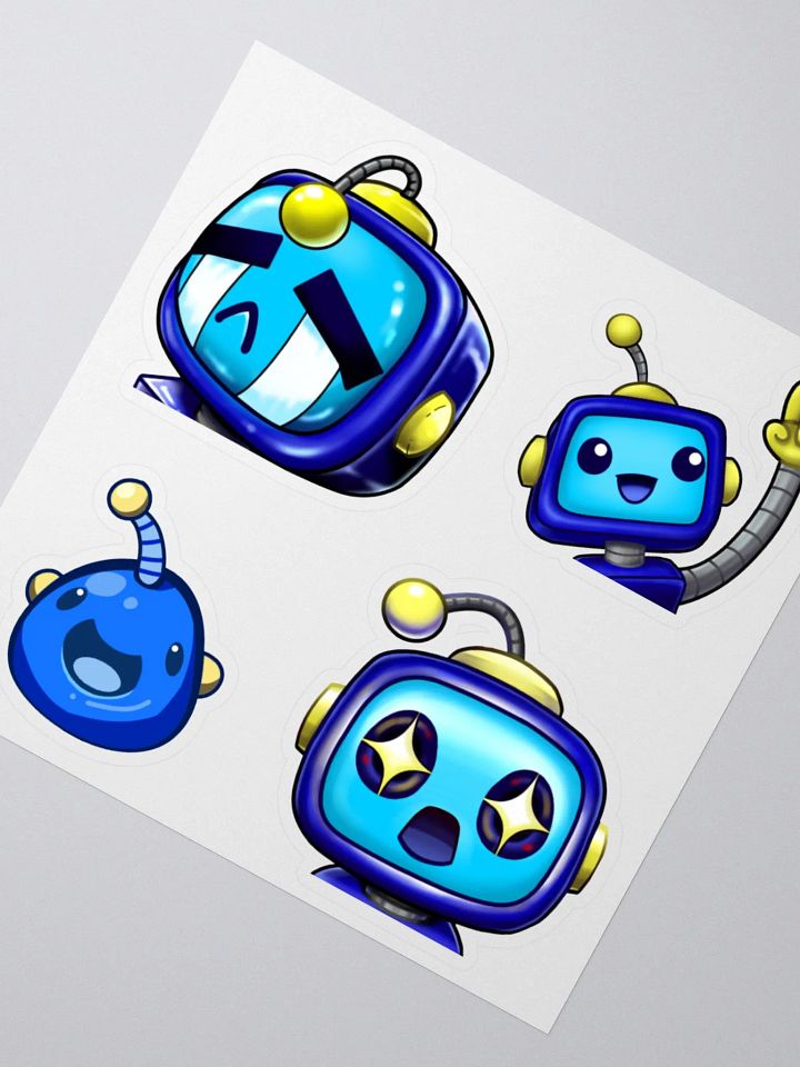 Sticker Sheet - Foxy Collection #2 (Cry, Wow, This, Blobbytues) product image (1)
