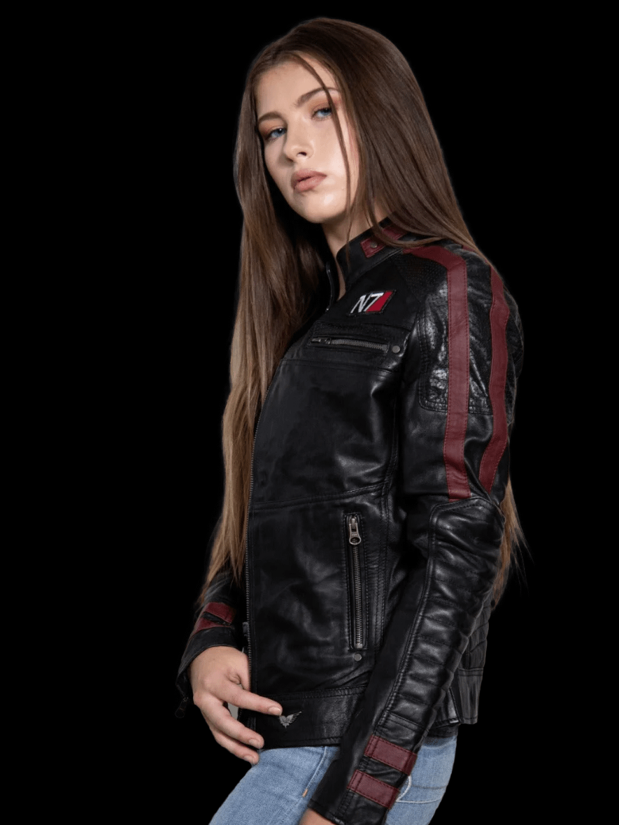 Ladies MASS EFFECT N7 Leather Jacket product image (4)