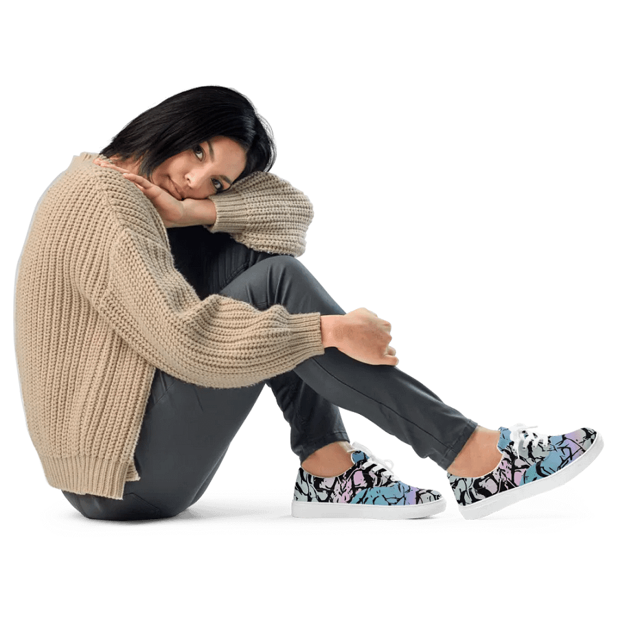 Mix color Enigma/Women's Lace-Up Canvas Shoes by Allcolor product image (8)
