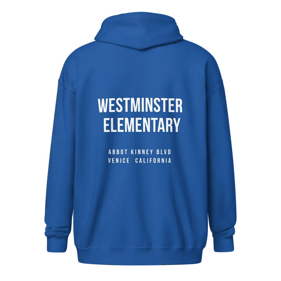 ADULT UNISEX 'WESTMINSTER ELEMENTARY' ZIP UP HOODIE product image (4)