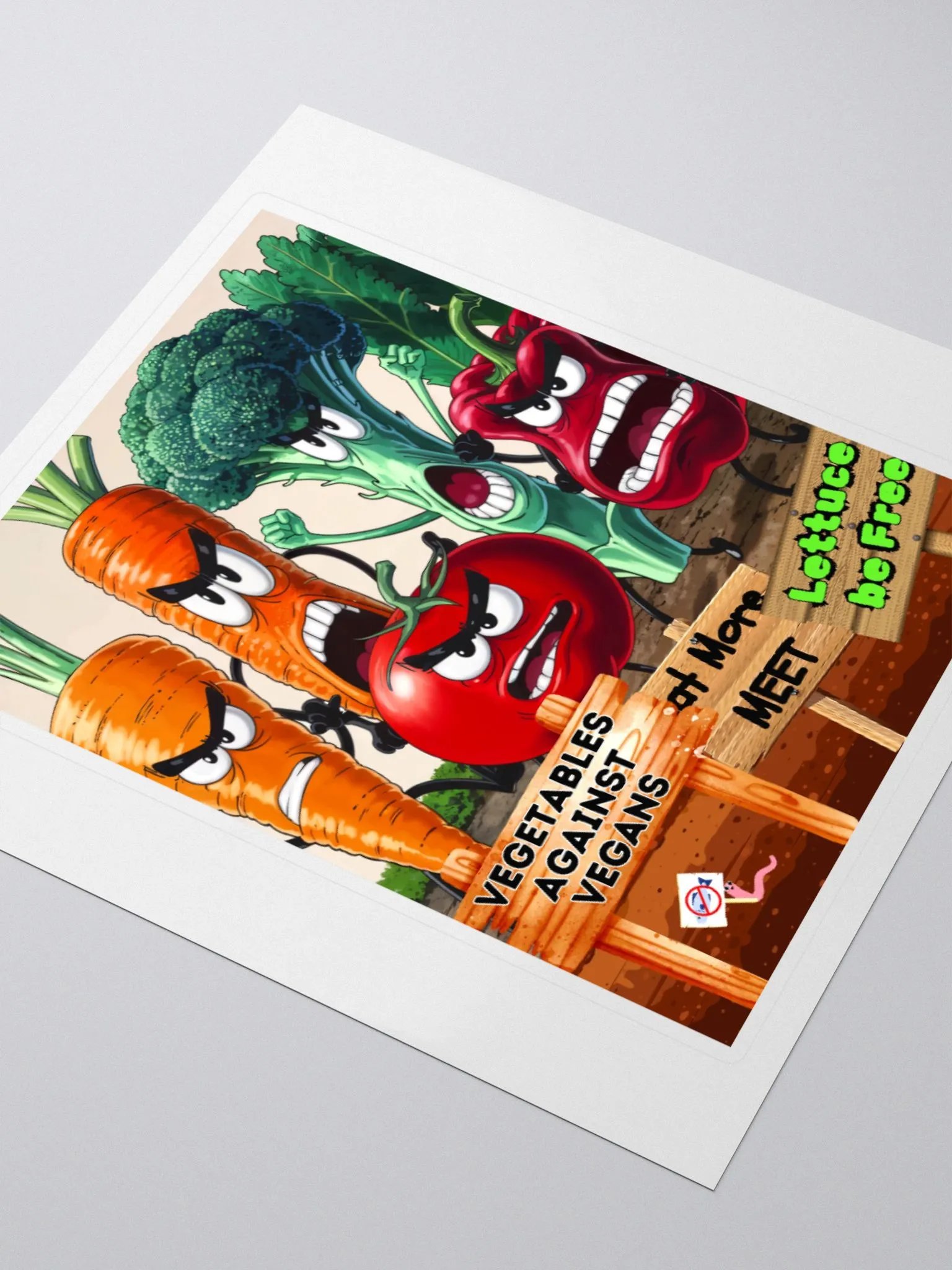Vegetables against Vegans Sticker product image (3)