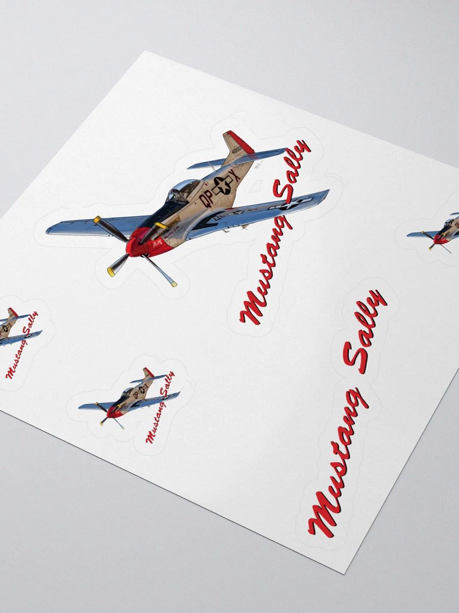 Mustang Sally Kiss Cut Sticker Aviation Art product image (3)