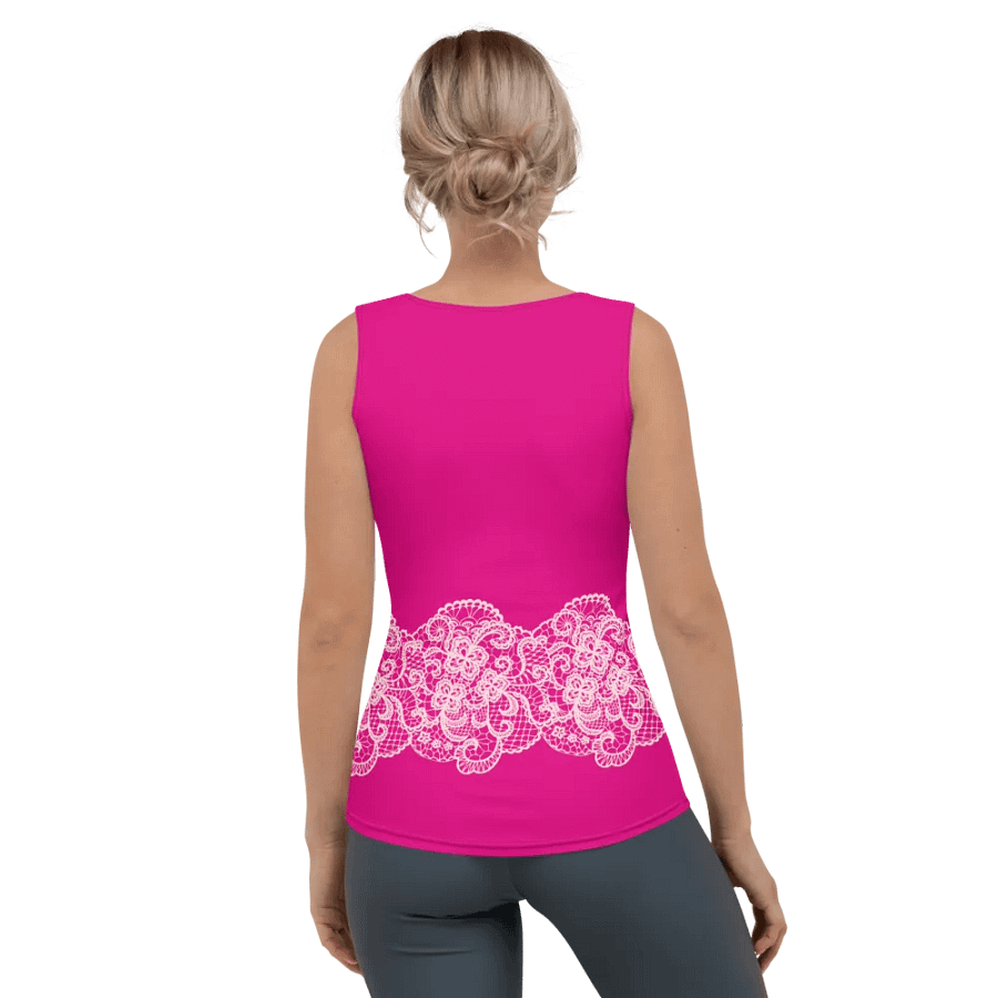 Lace Pink Premium Sportswear Tank Top product image (4)